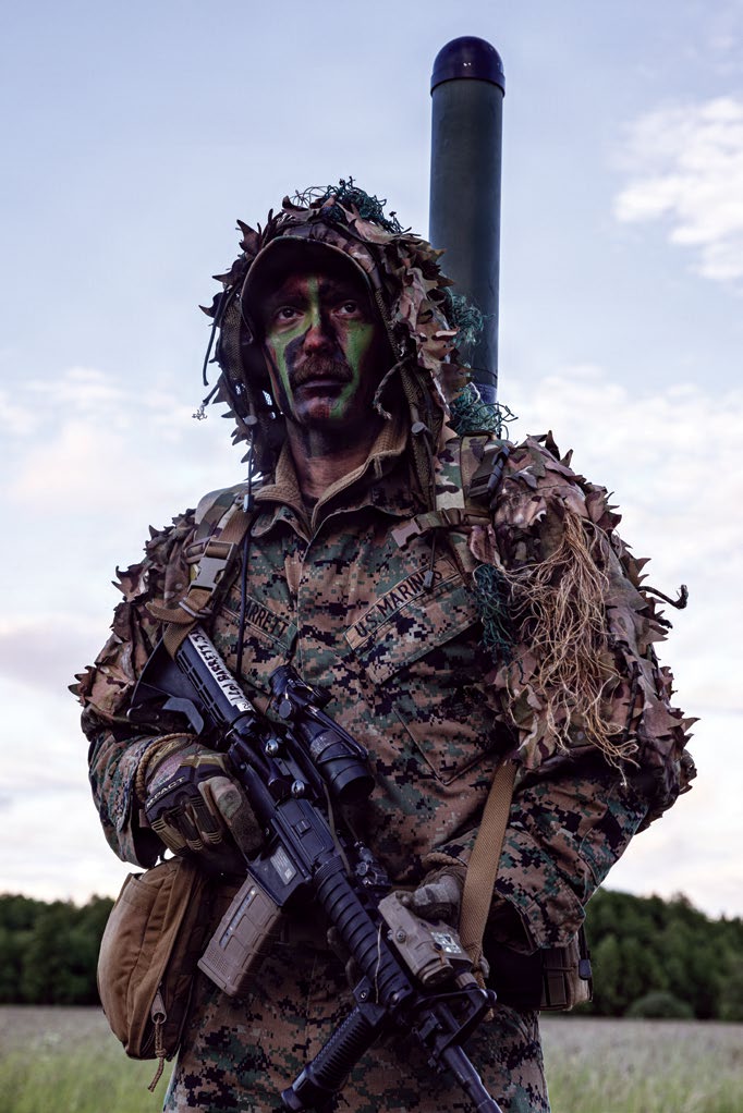 U.S. Marines show lethality during tactical exercise in the Gulf of Finland. U.S. Marine Corps Lance Cpl. James Barrett, a cryptologic language analyst with 2nd Radio Battalion, 2nd Marine Expeditionary Force, stands in his camouflage during exercise Baltic Operations 2026 at the Gulf of Finland, June 16, 2026. (U.S. Marine Corps photo by Cpl. Judith Ann Lazaro)